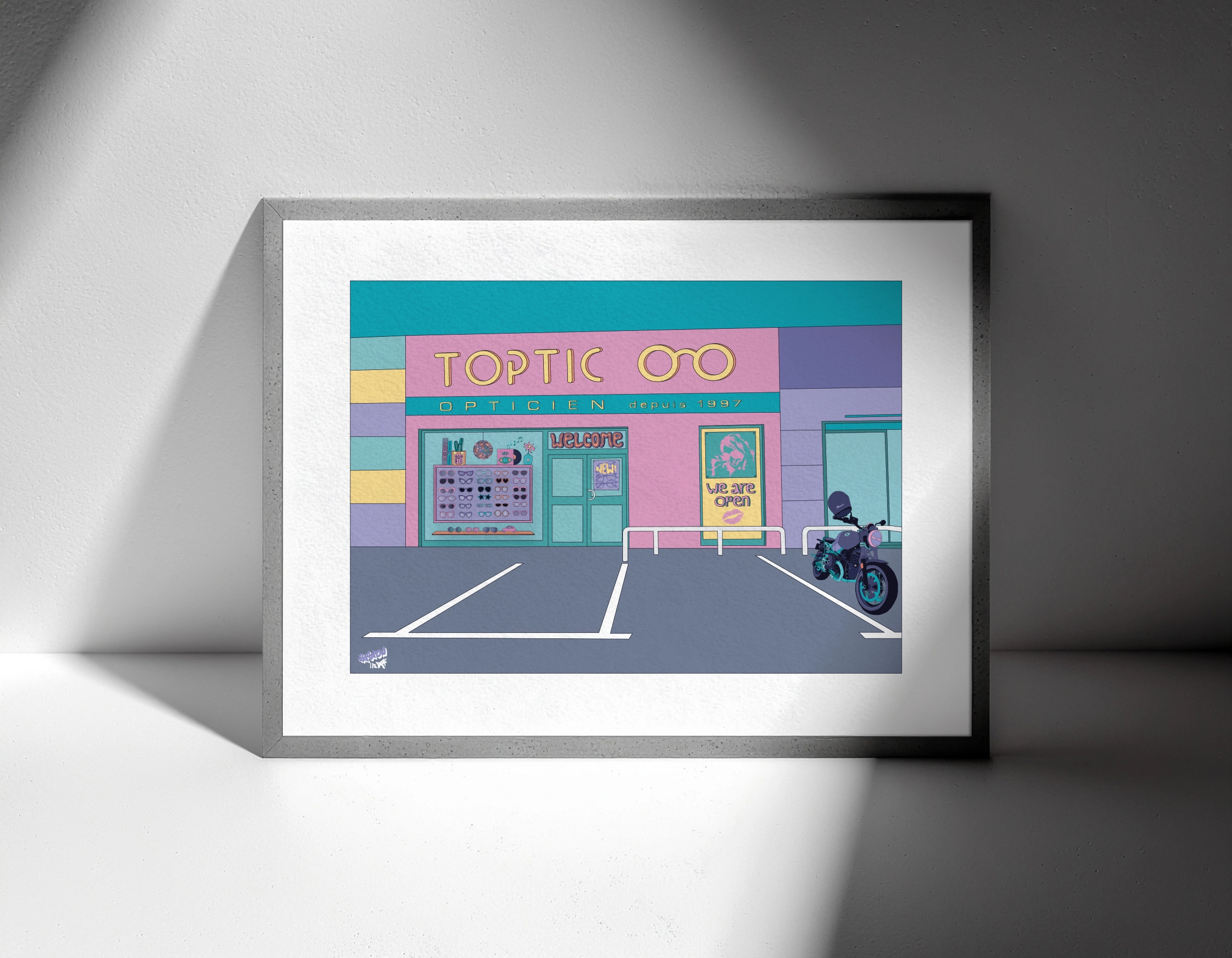 Affiche A3 illustration graphiste Marseille studio yh